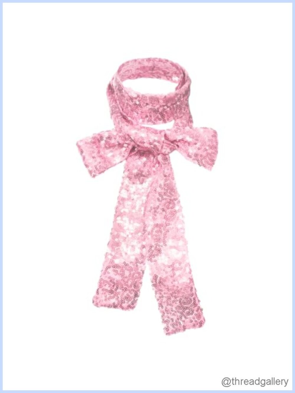 Sequin Sparkle Skinny Scarf Lightweight Neck Scarf for Women Party Glam
